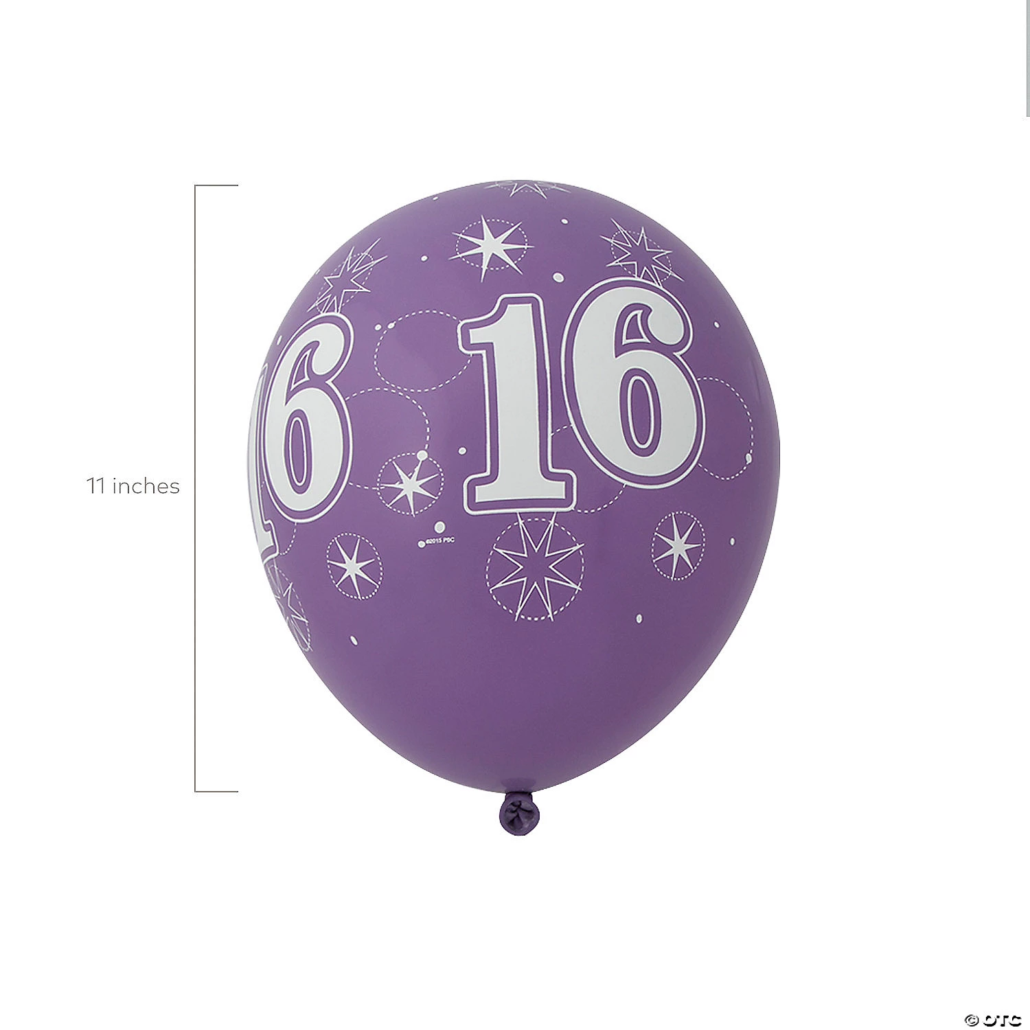 16th Birthday Sparkle 11" Latex Balloon Assortment - 6 Pc. 4 16th Birthday Sparkle 11" Latex Balloon Assortment - 6 Pc. - Image 2