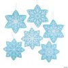17" Large Snowflake Hanging Decorations - 6 Pc. -Party Decorations Sales Shop 17 large snowflake hanging decorations 6 pc 14091613
