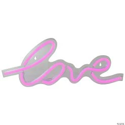 18" Pink LED 'Love' Neon Valentine's Day Wall Sign