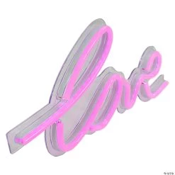 18" Pink LED 'Love' Neon Valentine's Day Wall Sign -Party Decorations Sales Shop 18 pink led love neon valentines day wall sign14164791 a02