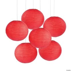 Large Paper Lanterns - 6 Pc.