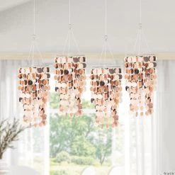 Reflective Hanging Chandelier -Party Decorations Sales Shop 18 rose gold reflective hanging chandelier13826750 a02