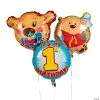 1st Birthday Bear Mylar Balloonst - 3 Pc. 1 1st Birthday Bear Mylar Balloonst - 3 Pc. -Party Decorations Sales Shop 1st birthday bear mylar balloonst 3 pc 13681799