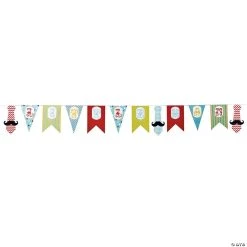 1st Birthday Little Man Cardboard Pennant Banner