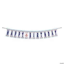 1st Birthday Sailor “Happy Birthday” Jointed Banner