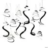 Solid Color Hanging Swirl Decorations - 12 Pc. -Party Decorations Sales Shop 20 black hanging swirl decorations 12 pc 13964267
