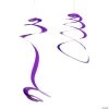 Solid Color Hanging Swirl Decorations - 12 Pc. -Party Decorations Sales Shop 20 purple hanging swirl decorations 12 pc 13964268
