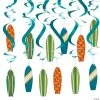 20" Surf's Up Birthday Paper Hanging Swirl Decorations - 12 Pc. 1 20" Surf's Up Birthday Paper Hanging Swirl Decorations - 12 Pc. -Party Decorations Sales Shop 20 surfs up birthday paper hanging swirl decorations 12 pc 13695179
