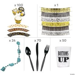 21st Birthday Bash Tableware Kit for 8 Guests -Party Decorations Sales Shop 21st birthday bash tableware kit for 8 guests14099560 a02