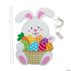 22" Light-Up Easter Bunny Yard Sign Kit - 1 Pc. -Party Decorations Sales Shop 22 light up easter bunny yard sign kit 1 pc 14095419 a02