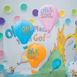 24" Dr. Seuss™ Oh, the Places You’ll Go! Hot Air Balloon Hanging Lanterns - 3 Pc. -Party Decorations Sales Shop 24 dr seuss oh the places you ll go hot air balloon hanging lanterns 3 pc 13936925 a02