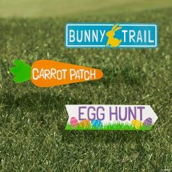 24" Easter Direction Yard Signs - 3 Pc.