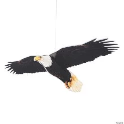 25" 3D Eagle Hanging Decorations - 6 Pc.