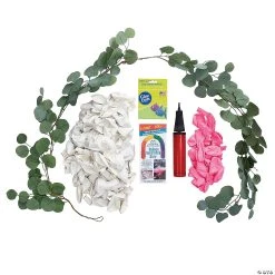 25 Ft. White & Pink Balloon & Eucalyptus Garland Kit - 370 Pc. -Party Decorations Sales Shop 25 ft white and pink balloon and eucalyptus garland kit 370 pc 13959523 a02