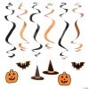 26" Hanging Swirl Halloween Decorations - 24 Pc. 1 26" Hanging Swirl Halloween Decorations - 24 Pc. -Party Decorations Sales Shop 26 hanging swirl halloween decorations 24 pc 13809559