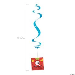 26" Mini Monster Swirl Decorations - 12 Pc. -Party Decorations Sales Shop 26 mini monster swirl decorations 12 pc 13613720 a01
