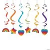 26" Rainbow Party Hanging Swirl Decorations - 12 Pc. 2 26" Rainbow Party Hanging Swirl Decorations - 12 Pc. -Party Decorations Sales Shop 26 rainbow party hanging swirl decorations 12 pc 13808541