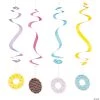 28" Donut Sprinkles Hanging Swirl Decorations - 12 Pc. 2 28" Donut Sprinkles Hanging Swirl Decorations - 12 Pc. -Party Decorations Sales Shop 28 donut sprinkles hanging swirl decorations 12 pc 13722252