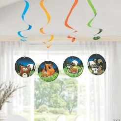 29" Camp Adventure Hanging Swirl Decorations - 12 Pc. -Party Decorations Sales Shop 29 camp adventure hanging swirl decorations 12 pc 3 5106 a02