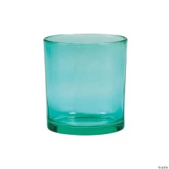 3" Bright Teal Cylinder Vases - 6 Pc.