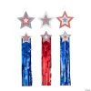 3 Ft. Patriotic Star Hanging Decorations with Streamers - 3 Pc.