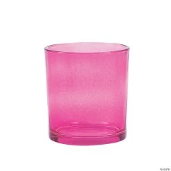 3" Pink Cylinder Vases - 6 Pc.