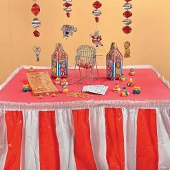 30" Big Top Hanging Paper Swirl Decorations - 12 Pc. -Party Decorations Sales Shop 30 big top hanging paper swirl decorations 12 pc 3 2331 a02