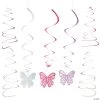 30" Butterfly Hanging Swirls - 12 Pc. 1 30" Butterfly Hanging Swirls - 12 Pc. -Party Decorations Sales Shop 30 butterfly hanging swirls 12 pc 13963791
