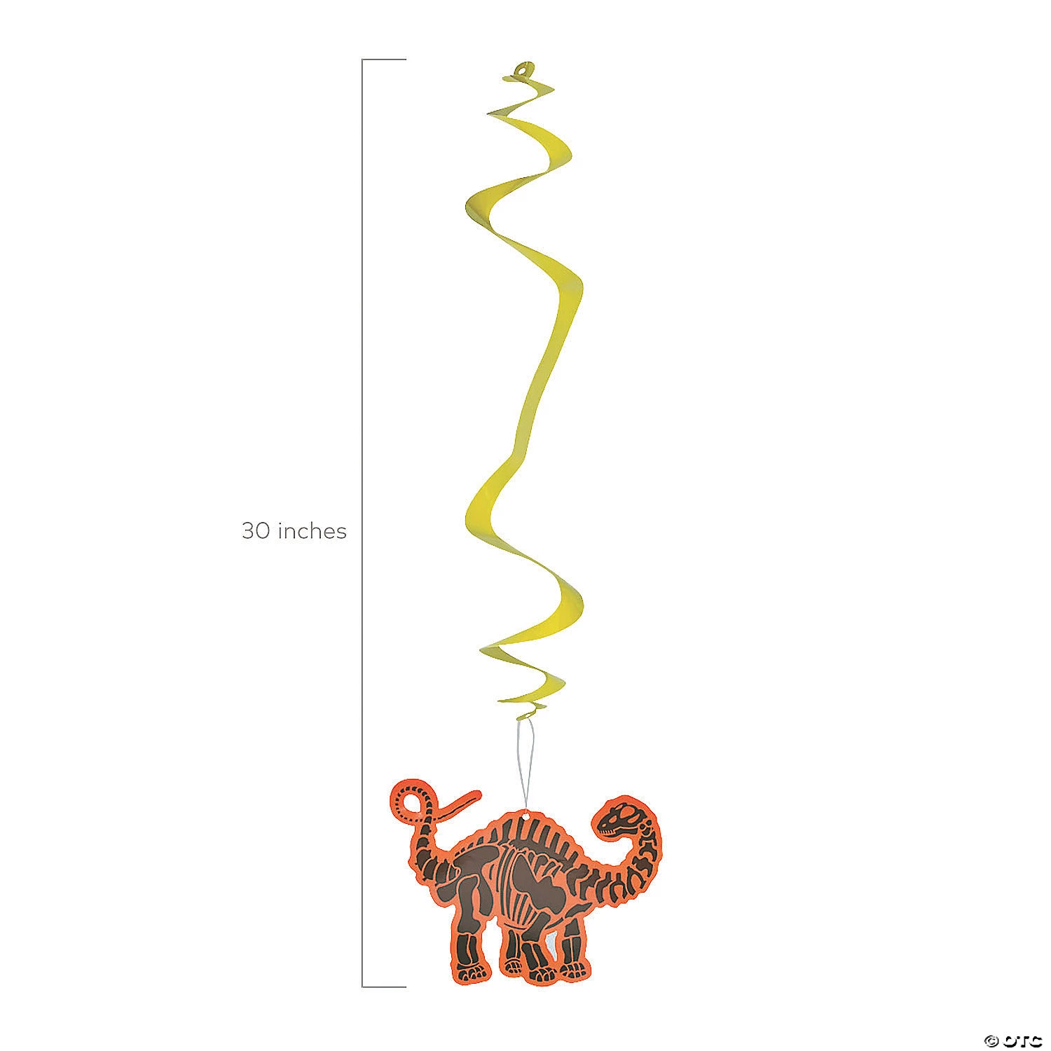 30" Dino Dig Hanging Swirl Decorations - 12 Pc. 4 30" Dino Dig Hanging Swirl Decorations - 12 Pc. - Image 2