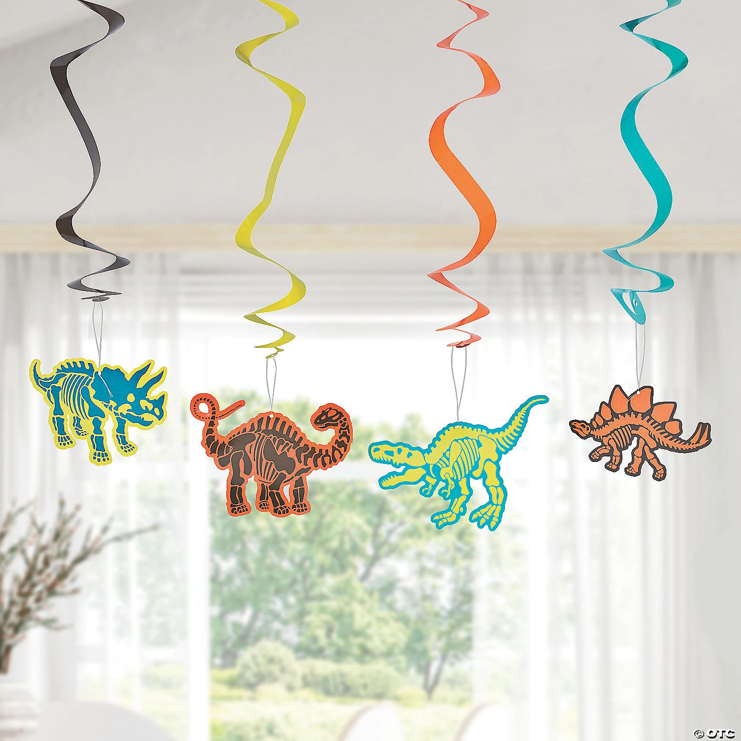30" Dino Dig Hanging Swirl Decorations - 12 Pc. 5 30" Dino Dig Hanging Swirl Decorations - 12 Pc. - Image 3