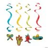30" Fiesta Hanging Swirl Decorations - 12 Pc. -Party Decorations Sales Shop 30 fiesta hanging swirl decorations 12 pc 13728549