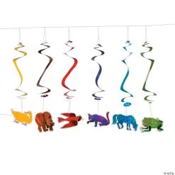 32" Eric Carle's Brown Bear, Brown Bear, What Do You See? Hanging Swirl Decorations - 12 Pc.