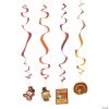 32" Peanuts® Thanksgiving Hanging Swirl Decorations - 12 Pc.