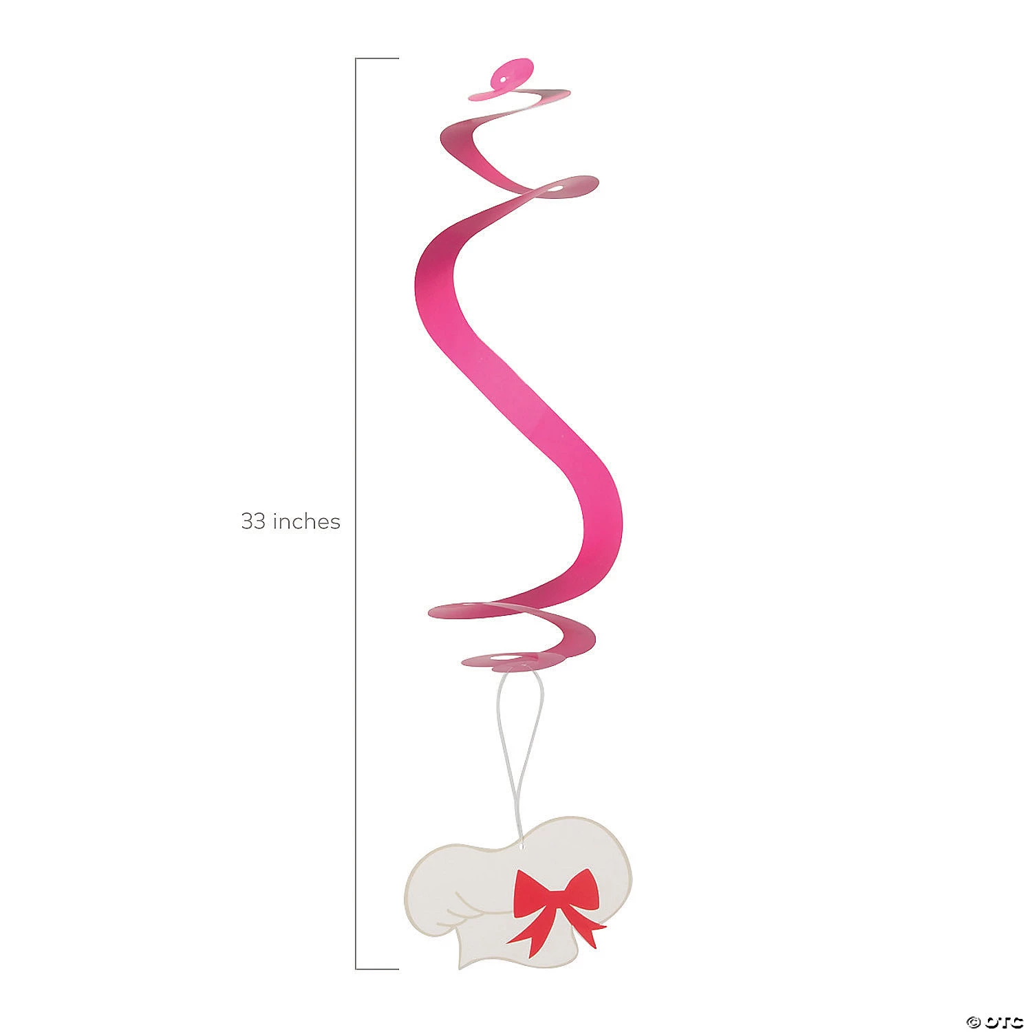 33" Baking Party Hanging Swirls - 12 Pc. 4 33" Baking Party Hanging Swirls - 12 Pc. - Image 2