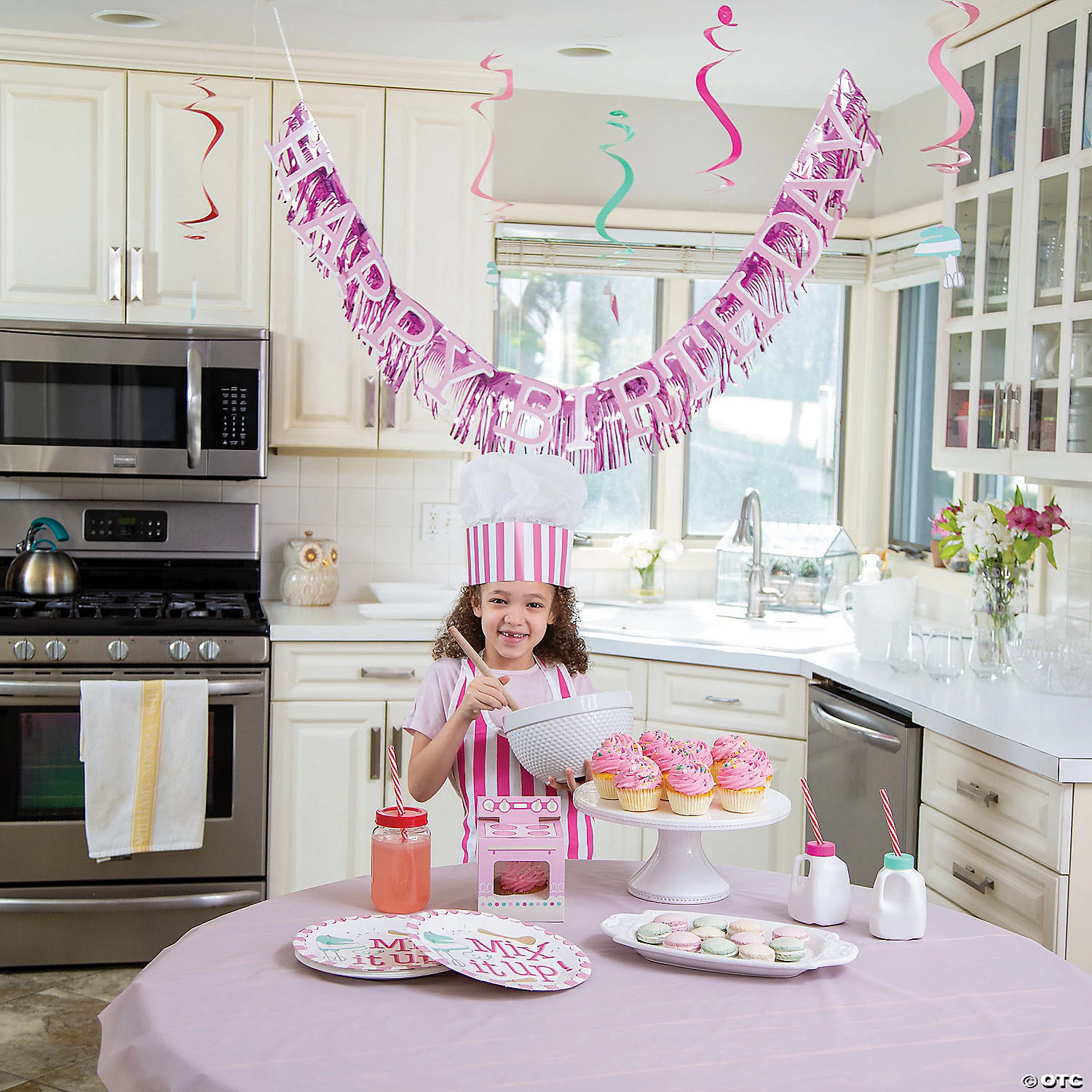 33" Baking Party Hanging Swirls - 12 Pc. 5 33" Baking Party Hanging Swirls - 12 Pc. - Image 3