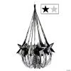 35" Black & Silver Star Chandelier Decoration – 1 Pc. -Party Decorations Sales Shop 35 black and silver star chandelier decoration 1 pc 13902454