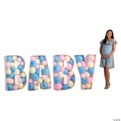 3D Baby Letter Balloon Mosaic