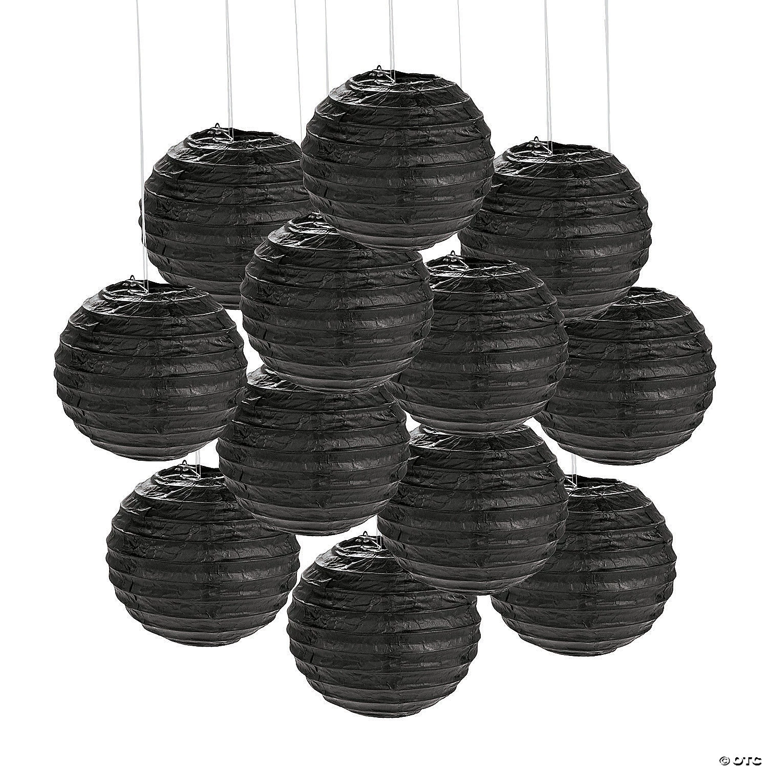 Mini Paper Lanterns - 12 Pc. 3 Mini Paper Lanterns - 12 Pc.