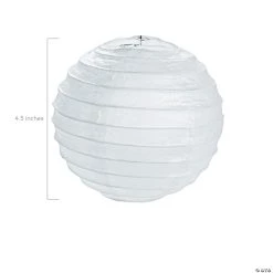 Mini Paper Lanterns - 12 Pc. -Party Decorations Sales Shop 4 1 2 mini white hanging paper lanterns 12 pc 3 8667 a01