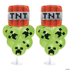 4 1/4" to 11" Minecraft® Balloon Centerpieces – 20 Pc.