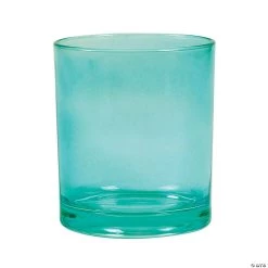 4' Bright Teal Cylinder Vases - 6 Pc.