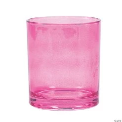 4" Pink Cylinder Vases - 6 Pc.