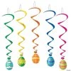 40" Easter Egg Hanging Swirls - 5 Pc. -Party Decorations Sales Shop 40 easter egg hanging swirls 5 pc bg40050