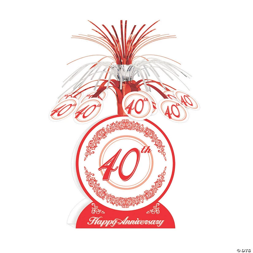 40th Anniversary Tabletop Fountain Centerpiece 3 40th Anniversary Tabletop Fountain Centerpiece