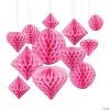 Hanging Paper Honeycomb Decoration Assortment - 12 Pc. 2 Hanging Paper Honeycomb Decoration Assortment - 12 Pc. -Party Decorations Sales Shop 5 75 12 classic pink hanging paper honeycomb decoration assortment 12 pc 13944214