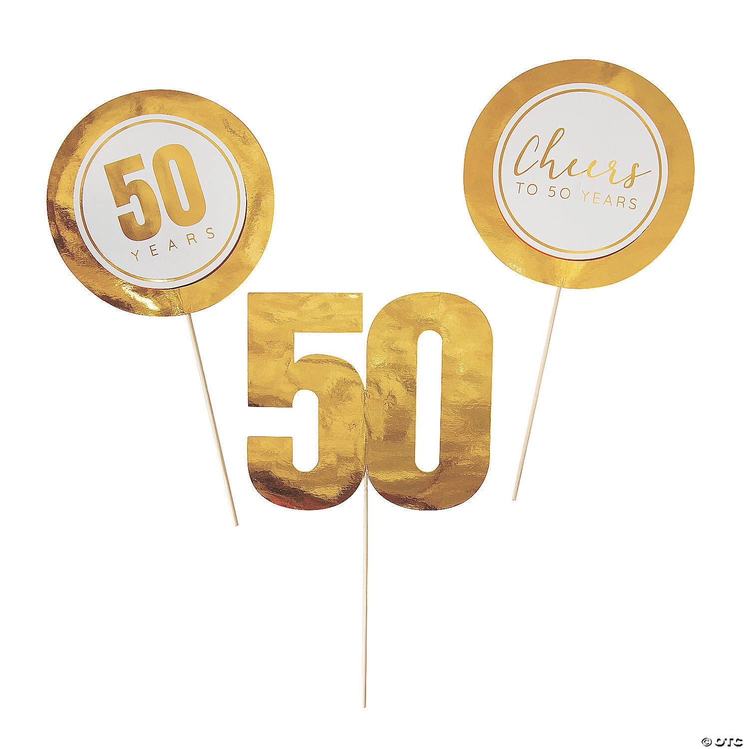 50th Anniversary & Birthday Centerpiece Sticks - 6 Pc. 3 50th Anniversary & Birthday Centerpiece Sticks - 6 Pc.