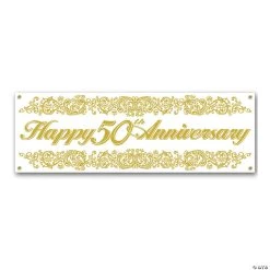 50th Anniversary Sign Banner