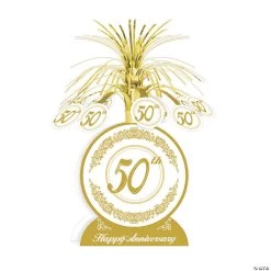 50th Anniversary Tabletop Fountain Centerpiece