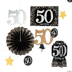 50th Birthday Sparkling Celebration Decorating Kit