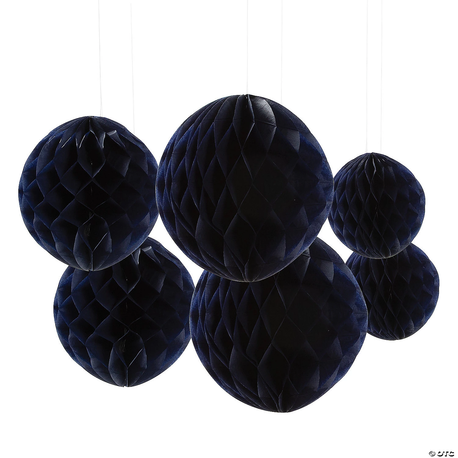 Hanging Honeycomb Decorations - 6 Pc. 3 Hanging Honeycomb Decorations - 6 Pc.